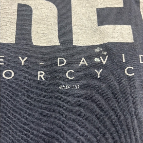 Vintage 1997 Harley-Davidson Ride Free Live Free Lima Peru Biker T-Shirt Large - Picture 4 of 12